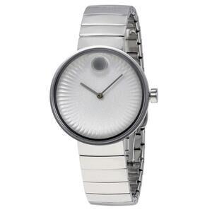 Movado Edge 34mm‎ 5.5 Inch Sapphire Crystal Ladies Watch Runs